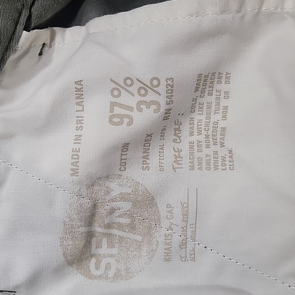 Khakis By Gap Size 4 "Broken In Straight" Deep Olive Green Pants, Exc. Used Cond - Picture 12 of 12